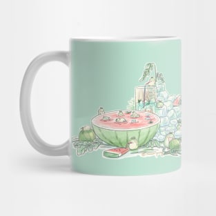 Watermelon swimming pool Mug